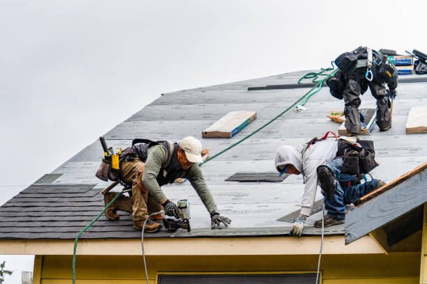 Professional Storm Damage Roof Repair technician working in Wakefield, RI